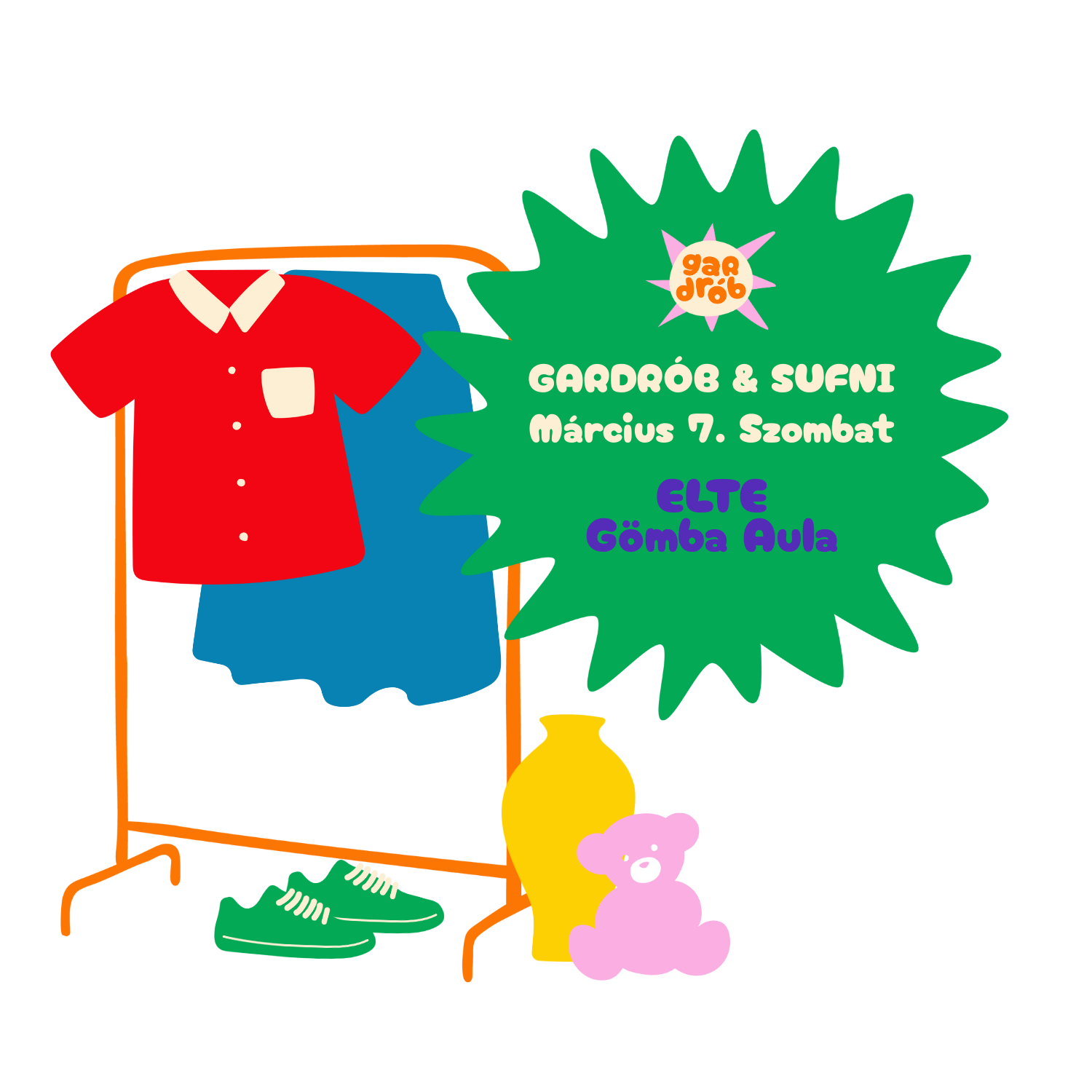 MÁRCIUS 7 - GARDRÓB & SUFNI - ELTE